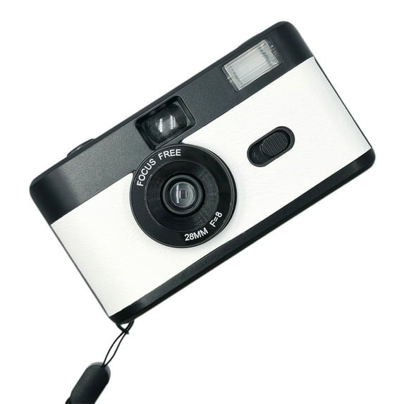 Ikohbadg Retro 35mm Half Frame Film Camera with Built-in Flash - Easy-to-Use, Reusable HD Camera for Vintage Photography Enthusiasts