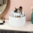 thumbnail image 1 of Ikohbadg Rotatable Cosmetic Storage Box, Plastic Desktop Organizer for Makeup, Eyebrow Pencils, Lipsticks & Brushes, Large Capacity, Space-saving Solution for Home Use, 1 of 9
