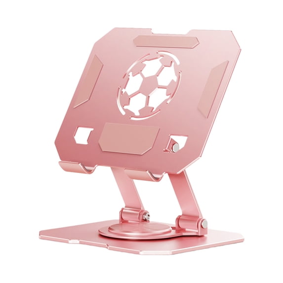 Ikohbadg Rotating Tablet Stand Desktop, Metal Phone Holder, Portable & Foldable, 360° Adjustable, Anti-slip Support for Mobile Phones & Tablets, Ideal for Home & Office Use