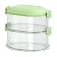 thumbnail image 1 of Ikohbadg Seasoning Containers, Kitchen Spice Storage Box for Scallion, Ginger, Garlic, Stackable Food Sealing Box for Fresh Keeping, Durable PET+ABS Organizer for Spices, 1 of 2