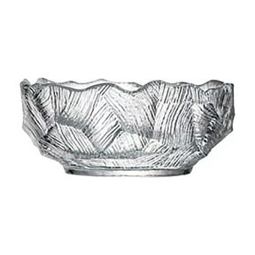 Ikohbadg Serving Bowl, Crystal Glass Salad Bowl, Trifle Bowl, Fruit Bowl, Crystal Glass Footed Trifle Bowls, Dessert Bowl, Cookie Bowl, Crystal Glass Fruit Bowl, Crystal Fruit Bowl, 6.3 Inch Diameter