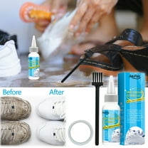 Ikohbadg Shoe Whitening Cleansing Gel, Disposable Cleaner for Sports Shoes, Effective Stain Removal & Brightening Gel, Safe for All Types of Shoes, Easy to Use with Brush and Tape