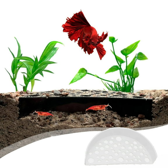 Ikohbadg Shrimp Breeding Protector, Aquarium Fish Evacuation House, Shrimp Cave for Small Fish, Safe Hiding Spot, Durable Plastic, Ideal for Freshwater & Saltwater Tanks