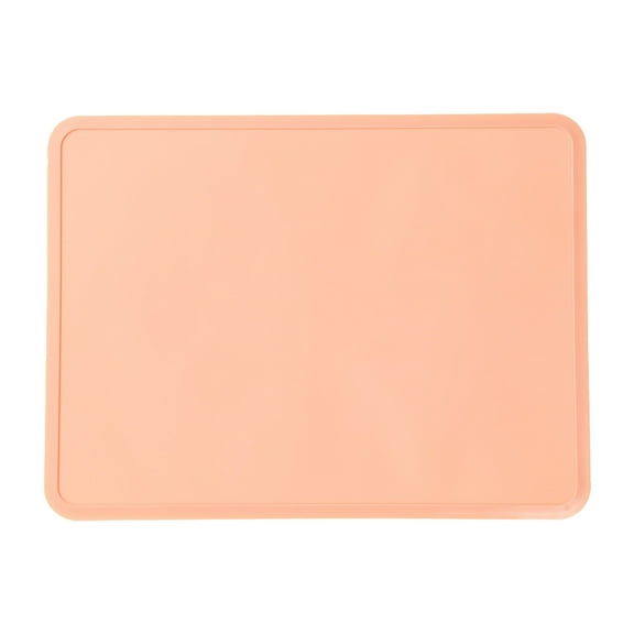 Ikohbadg Silicone Mats for Kitchen Counter, Large Silicone Countertop Protector, Nonskid Heat Resistant Desk Saver Pad, Multipurpose Mat, Placemat, 16 x 12 Inches, Pink