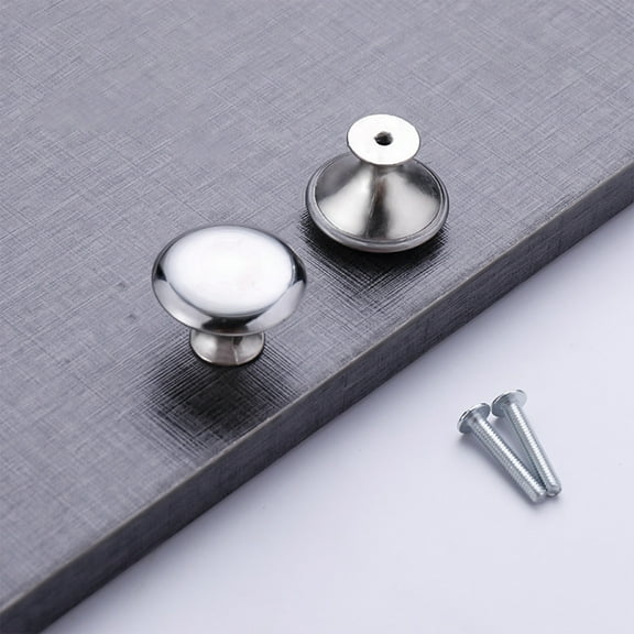 Ikohbadg Single-Hole Cabinet Knobs with Hardware for Kitchen, Cupboard, Closet, Bathroom, and Dresser Drawers - 1 Piece