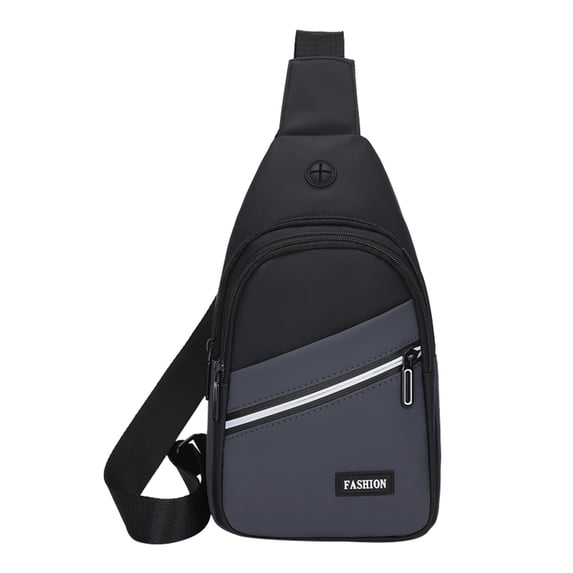 Ikohbadg Sling Bag for Men and Women, Adjustable Shoulder Backpack with Earphone Hole, Lightweight Daypack for Hiking, Camping, and Outdoor Activities