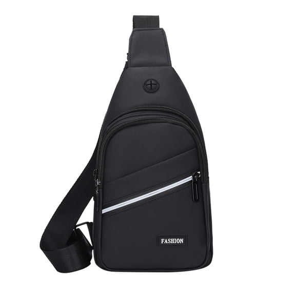 Ikohbadg Sling Bag for Men and Women, Adjustable Shoulder Backpack with Earphone Hole, Lightweight Daypack for Hiking, Camping, and Outdoor Activities