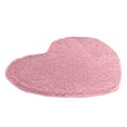 thumbnail image 1 of Ikohbadg Small Heart Shaped Chenille Bath Mat Soft Absorbent Plush Microfiber Bathroom Rug Non-Slip Machine Washable Shaggy Mats Carpet for Shower, Bedroom, Bathtub, Kitchen, 16 x 20 Inch, Pink, 1 of 7