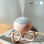 Ikohbadg Small Portable Mini Humidifier with Night Light, 200ml - Cuttlefish Design for Bedroom, USB Desktop Humidifier for Baby, Bedroom, Travel, Office