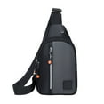 thumbnail image 1 of Ikohbadg Small Sling Bag Crossbody Chest Shoulder Bag for Men & Women with Earphone Hole, Travel Purse, Adjustable Strap, Waterproof, Versatile for Outdoor Activities, 1 of 6