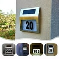 thumbnail image 1 of Ikohbadg Solar Address Sign Light, Lighted House Number Plaque, Solar Powered LED Address Marker for Outdoor Use, Weatherproof Stainless Steel for Yard and Street Display, 1 of 9