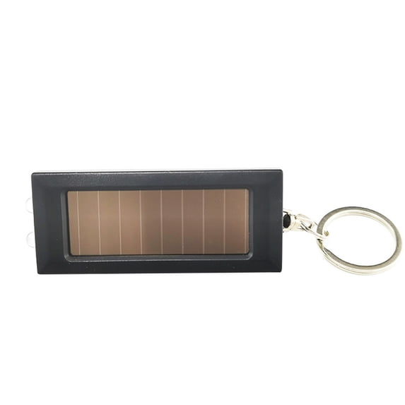 Ikohbadg Solar Rechargeable Mini Flashlight, Portable Keychain Light, LED Household Flashlight, Lightweight Plastic Design, Great Gift Choice for Everyday Use