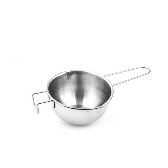Ikohbadg Stainless Steel Boiler Pot Melting Bowl, for Melting Chocolate Candy Cheese Butter and Candle Wax Making, Double Boiler Pot, Kitchen Tools Cookware Tool, Capacity 400ML/13OZ