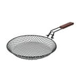 thumbnail image 1 of Ikohbadg Stainless Steel Grill Basket for BBQ, Folding Barbecue Net with Wooden Handle, Round Design for Even Heating, Ideal for Outdoor Picnics and Camping, 1 of 7