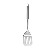 Ikohbadg Stainless Steel Metal Spatula, Lightweight, Strong & Durable Metal Turner, Easy to Use, Comfortable Grip, Heat Resistant & Dishwasher Safe, Perfect for Home Cooks & Chefs, 13.6 Inch, Silver