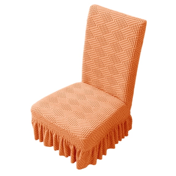 Ikohbadg Stretch Chair Covers for Dining Room, Slipcovers with Skirt for Kitchen Seat Protectors, Washable Spandex Fabric, Non-Slip Design for Weddings and Banquets