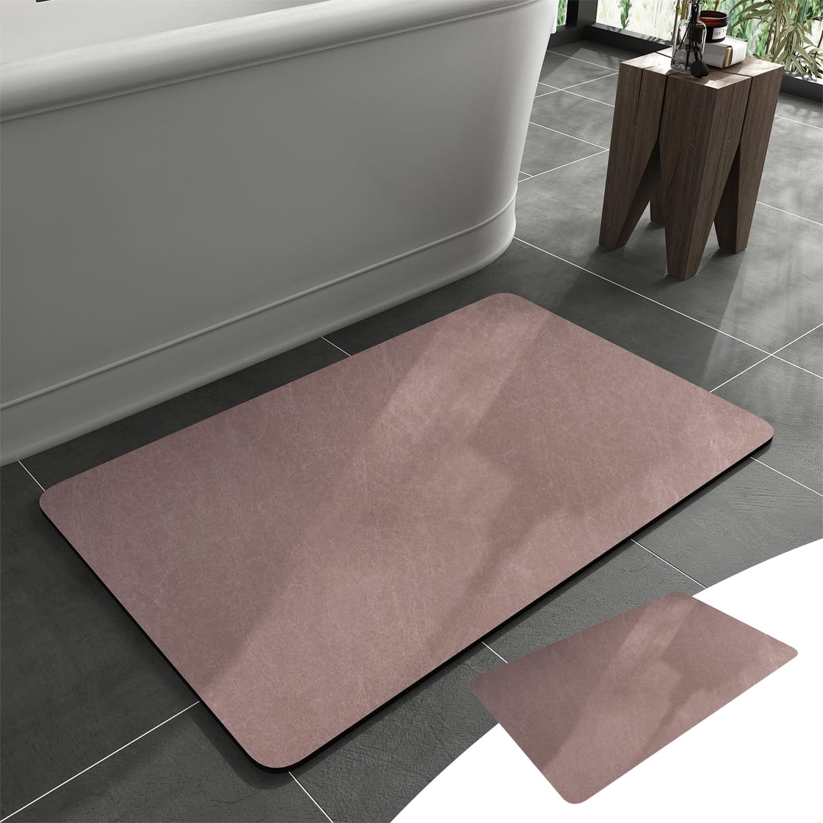 Ikohbadg Super Absorbent Bath Mat Bathroom Rugs Washable Quick Dry Non