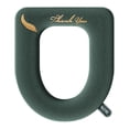 thumbnail image 1 of Ikohbadg Thickened Toilet Seat Cover with Handle, Washable Winter Toilet Ring, Soft and Breathable Bathroom Accessories, Easy to Install, Fits Round and Elongated Toilets, 1 of 7