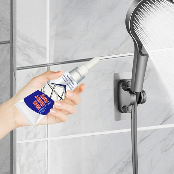 Ikohbadg Tile Grout Repair Pen, Fast Drying Grout Filler for Bathroom and Kitchen, Easy to Use Grout Sealer for Tiled Floors and Walls, Restores and Revitalizes Tile Joints