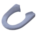 thumbnail image 1 of Ikohbadg Toilet Seat Cover, Bathroom Soft Thicker Warmer with Snaps Fixed Stretchable Washable Fiber Cloth Toilet Seat Covers Pads Easy Installation& Cleaning, Dark Gray, 1 of 8