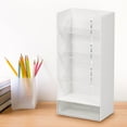 thumbnail image 1 of Ikohbadg Transparent Desktop Storage Box, Flat Partition Shelf Organizer, Desk Pencil Holder, Portable Storage Rack for Office Supplies and Cosmetics, 1 of 3