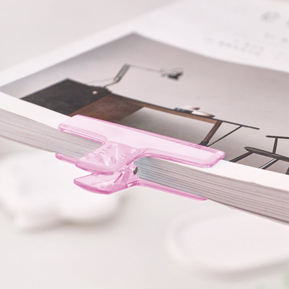 Ikohbadg Transparent Plastic Clip, Dovetail Data Clip for Office and Study, Small Bills Clip, Flexible Document Holder, Lightweight Multi-Purpose Paper Clamps for Organizing