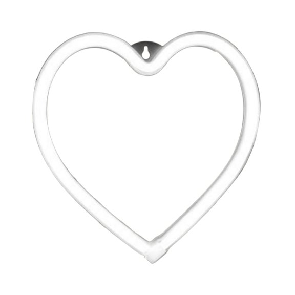 Ikohbadg Valentine's Day LED Heart Shape Neon Lights, Decorative USB Powered Love Lights for Mall, Bedroom, Party, Photo Shooting and Festive Decor