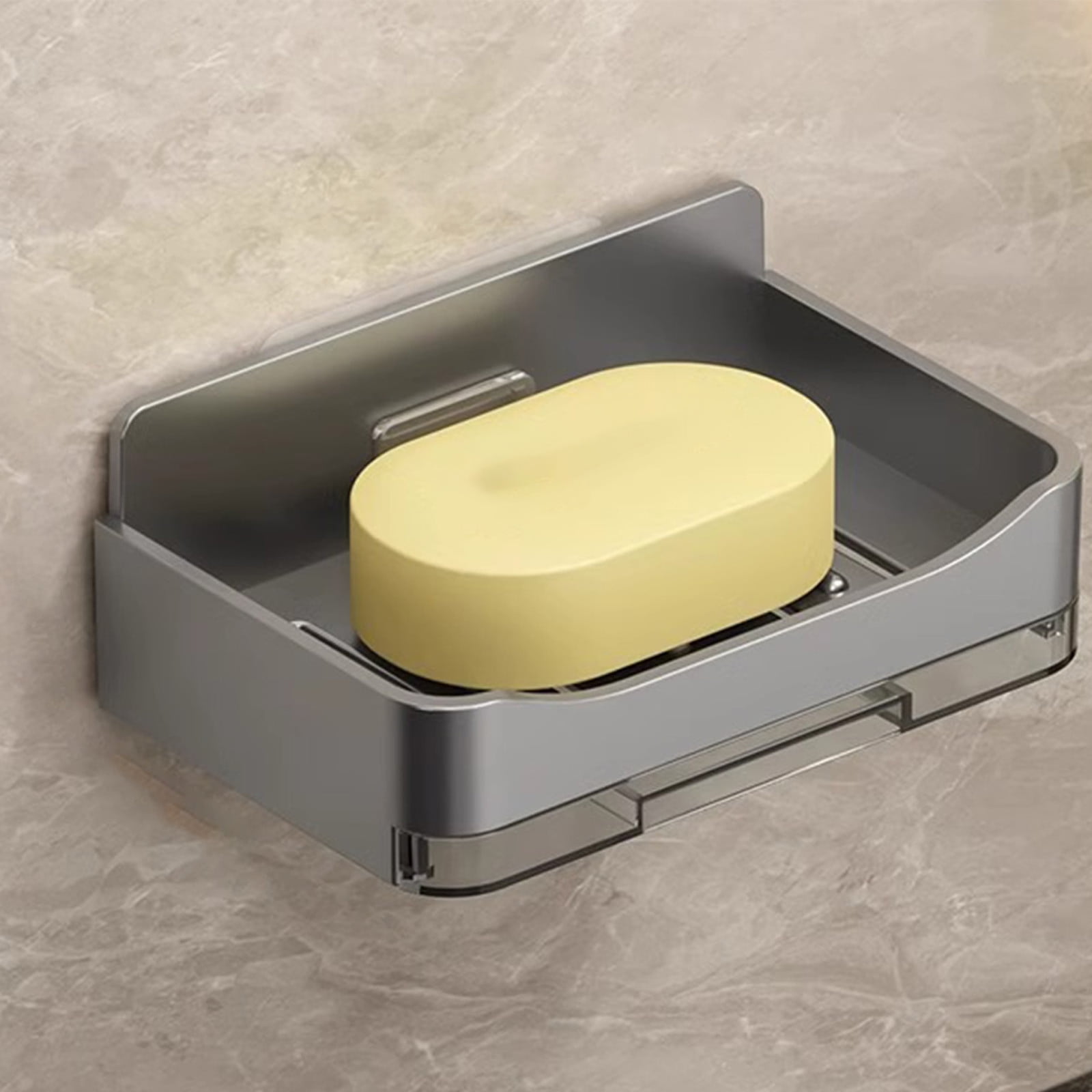 Ikohbadg Wall Mounted Bathroom Soap Holder Non Pooling Drainage Soap ...