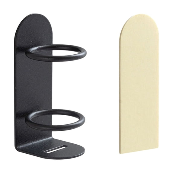 Ikohbadg Wall Mounted Iron Toothbrush Shelf, Non-Perforated Storage Rack for Manual Razors and Toothbrushes, Adhesive Bathroom Organizer, Durable and Rust-Proof Appliance Holder