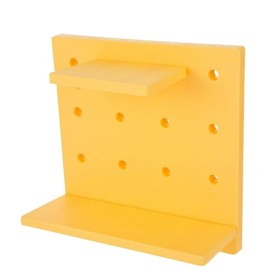 Ikohbadg Wall Mounted Plastic Storage Shelf, Adhesive Type Kitchen and Bathroom Rack, Versatile Organizer for Living Room, Bedroom, No Drill Installation, Eco-Friendly Material