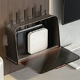 thumbnail image 1 of Ikohbadg WiFi Router Storage Box, Power Strip Organizer, Junction Box for Desktops and Walls, Tidy Cord Management, Durable Plastic with Adjustable Compartments, Home Decor Solution, 1 of 7