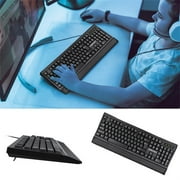 Ikohbadg Wired office Keyboard, Laptop Desktop Computer, Widened Hand Keyboard