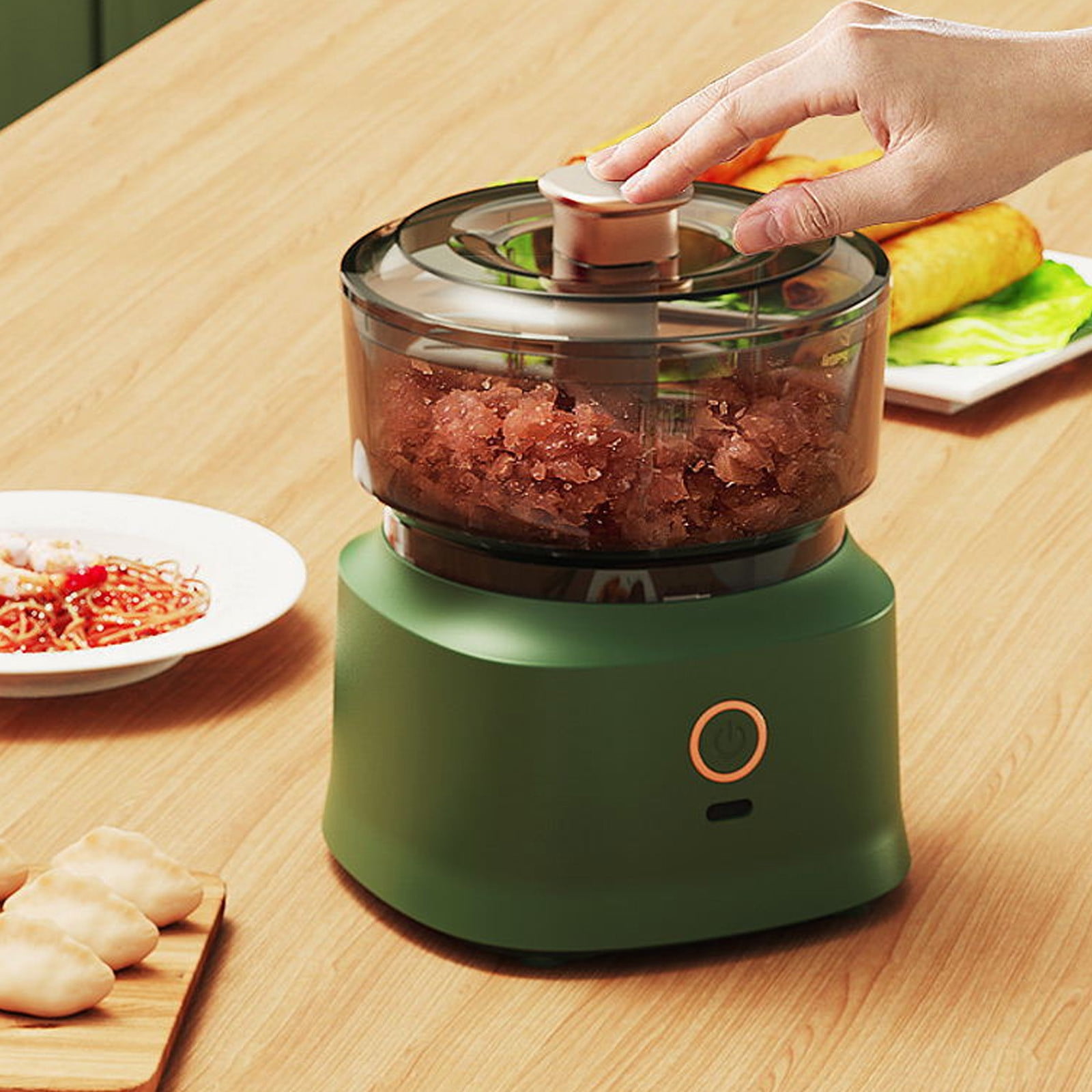 Ikohbadg Wireless Electric Garlic Chopper, Compact Mini Food Processor with USB Charging, Ideal