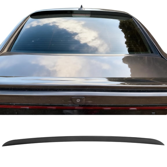 Ikon Motorsport Gloss Black Roof Spoiler Fits2011-2023 Dodge Charger,ABS Top Roofline Rear Window Wing Lip