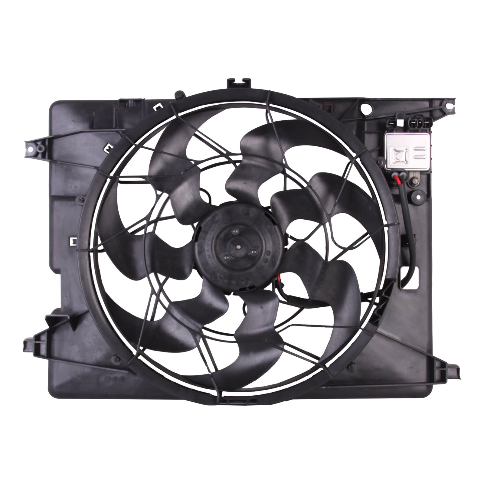 Ikon Motorsport Radiator Cooling Fan Assembly Replacement for 2015-2016 ...