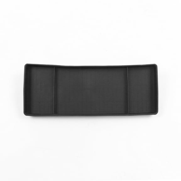 Ikon Motorsports 1PC TPE Center Console Organizer Behind Screen Storage Box Dashboard Tray Fits 2024-2025 Tesla Model 3 Highland & 2025 Tesla Model Y