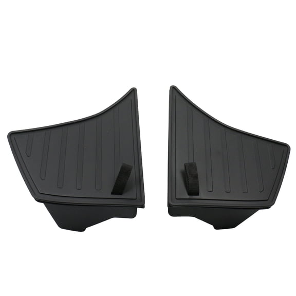 Ikon Motorsports 1PC TPE Waterproof Right Left RH LH Rear Trunk Side Storage Box Trunk Organizer Bins Interior Accessories Compatible with 2024-2025 Tesla Model 3 Highland, Black