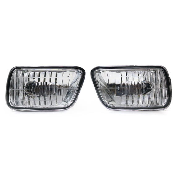 Ikon Motorsports 2PC Driver Passenger Side Front Bumper Fog Lights Projector Lamp For 2002-2009 Chevy Trailblazer LS/LT/LTZ & 2003-2008 Isuzu Ascender