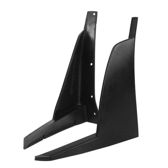 Ikon Motorsports 2PCS Front Bumper Lip Spoiler Splitters Winglets Compatible With 2011-2014 Dodge Charger Unpainted Black RA Style PU