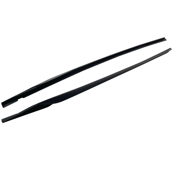 Ikon Motorsports 2PCS Side Skirts Compatible With 2022-2025 Honda Civic 11th Gen Sedan PP HPD Style Matte Black Rocker Panels Extension Added on Bodykit Replacement