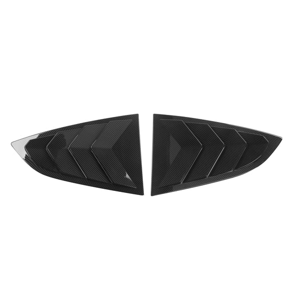 Ikon Motorsports 2PCS Side Window Louvers Quarter Scoop Sun Shade Cover Compatible With 2022-2025 Subaru BRZ & Toyota GR86 ABS Plastic IKON Style Carbon Fiber Print