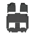 thumbnail image 1 of Ikon Motorsports 3D TPE Floor Mats for 2008-2020 Dodge Grand Caravan 2008-2016 Chrysler Town & Country, Black 3D Car Carpets 1st 2nd Row Liner 4PCS, 1 of 9