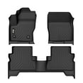 thumbnail image 1 of Ikon Motorsports 3D TPE Floor Mats Compatible With 2013-2019 Ford Escape 2013-2018 Ford C-Max Black 3D Molded All Weather Car Carpets 1st 2nd Row Front Rear Protector Liner 3PC Set, 1 of 9
