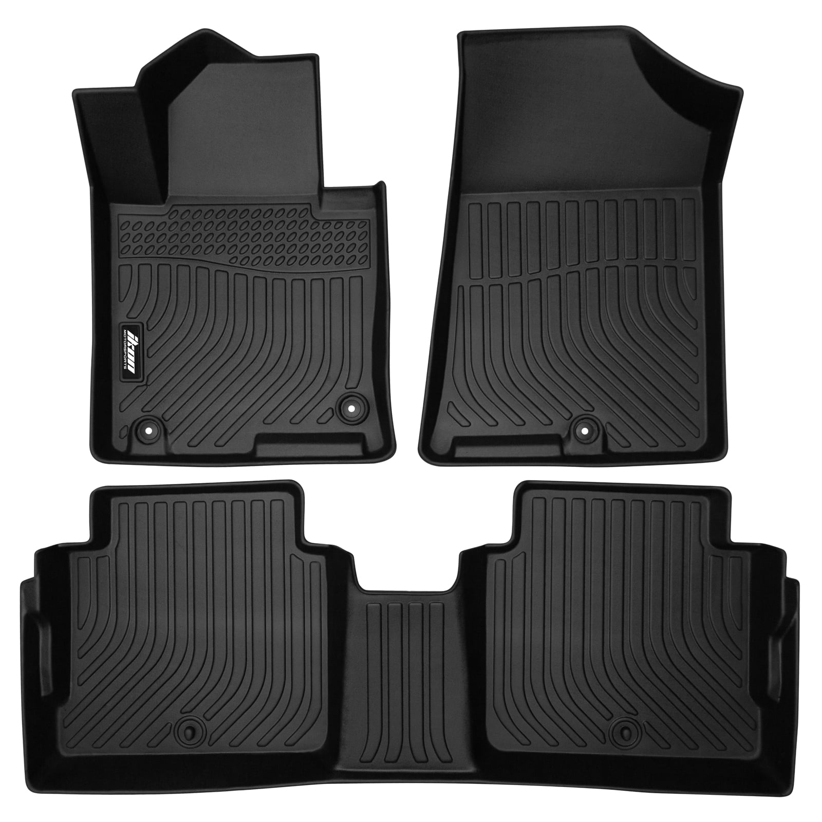 Ikon Motorsports 3D TPE Floor Mats Compatible With 2015-2019 Hyundai ...