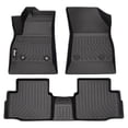 thumbnail interactive-video image 1 of Black Floor Mats For 2008-2016 Chevy Cruze - Nylon Front & Rear Set With Non-Slip Backing 1 of 4