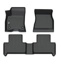 thumbnail image 1 of Ikon Motorsports 3D TPE Floor Mats, Compatible with 2022-2025 Mercedes-Benz X243 EQB 250+/EQB 300/EQB 350 5-Seats, All Weather Waterproof Floor Liners, Front & 2nd Row Interior Accessories, Black, 1 of 9