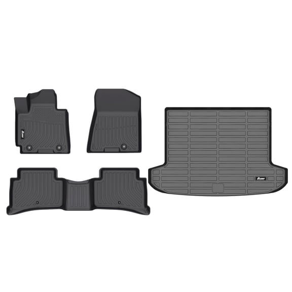 Ikon Motorsports 3D TPE Floor Mats + Trun Mat For 2016-2021 Hyundai Tucson D3F14AC000 D3F13AC00 D3F12AC000