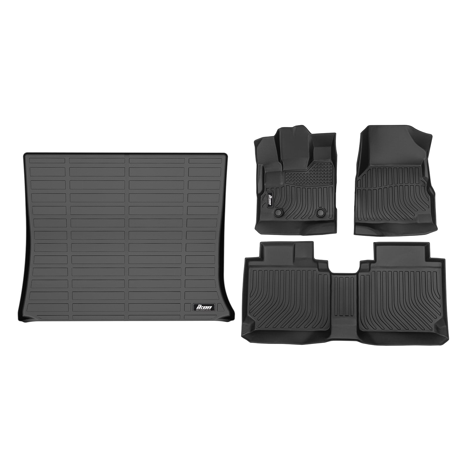 MAXLINER Floor Mats For 2011-2017 Chevy Equinox & GMC Terrain - Complete Set, Black, Dual Post Fit - View #7