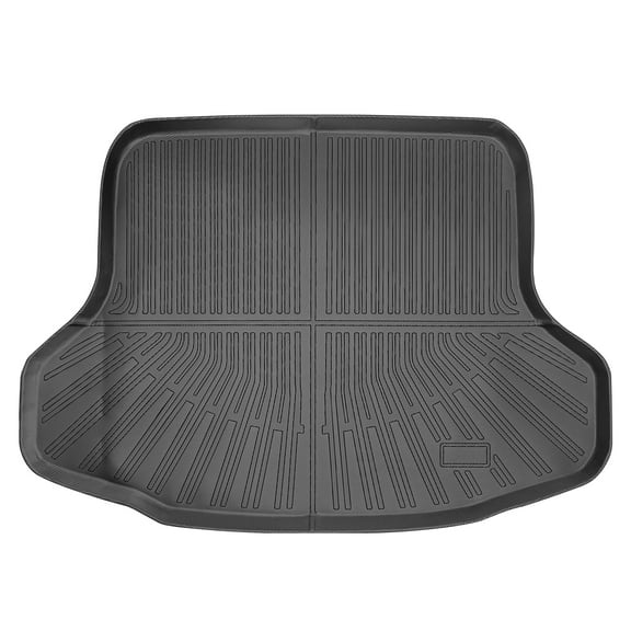 Ikon Motorsports 3D TPE Rear Cargo Trunk Liner Compatible with 2020-2025 Nissan Sentra, Custom Fit All Season Protection Heavy Duty Rear Trunk Tray Cargo Mat Protector Black