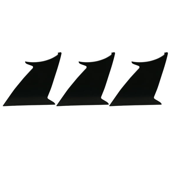 Ikon Motorsports 3PC Spoiler Stabilizer Compatible with 2015-2021 Subaru WRX STI ABS Trunk Spoiler Wing Stabilizer Support Add On Bodykit